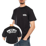 DOUBLE STANDARD SS TEE BLACK / WHITE - Camiseta Cuello Redondo Hombre Negro VANS