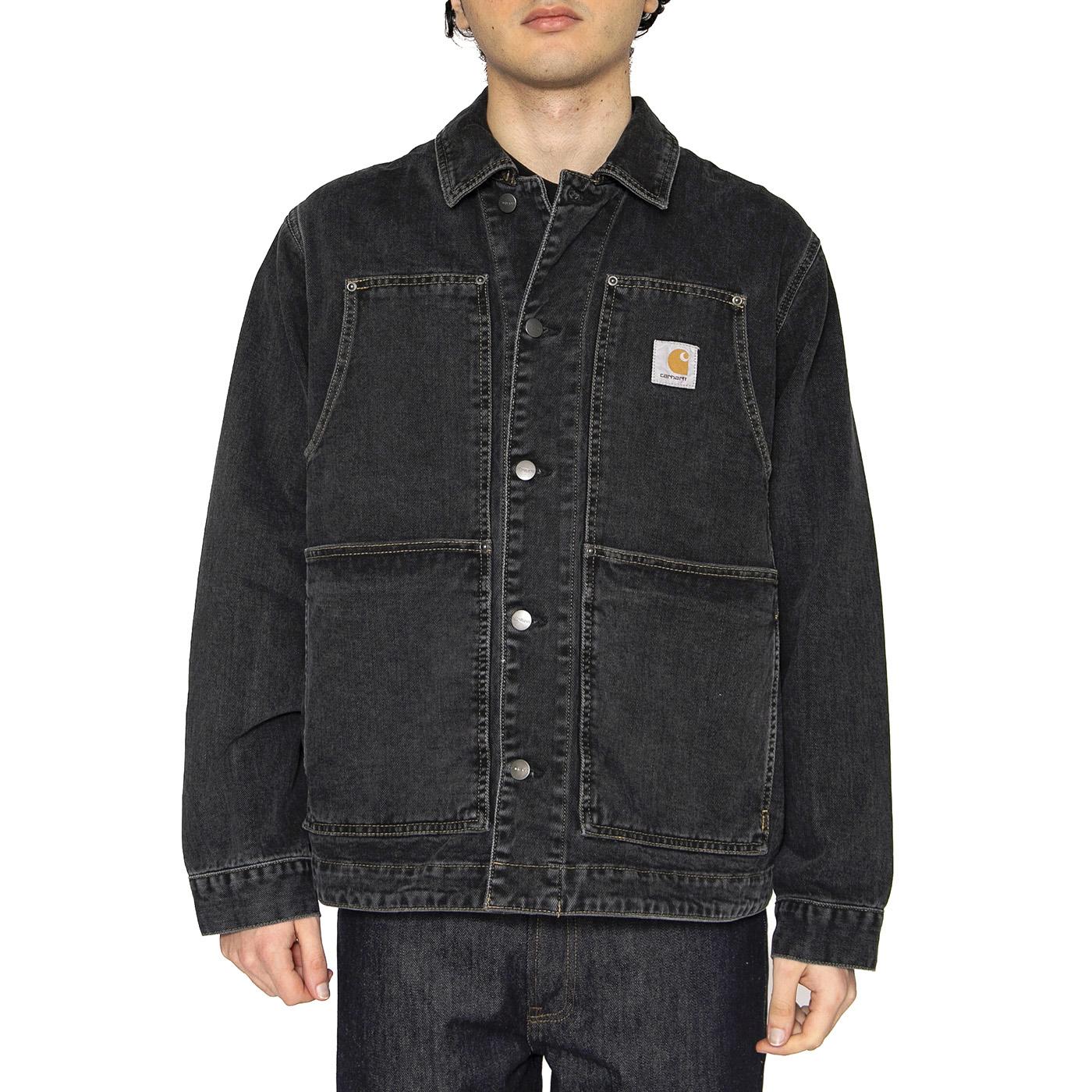 OG Double Front Jacket Black - Giacca Denim Jeans Uomo Nera I034866.8906  CARHARTT WIP 