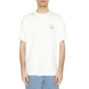 Chiringuito Aaron Tee White - Maglietta Girocollo Uomo Bianca MTS00444-WHITE  THINKING 