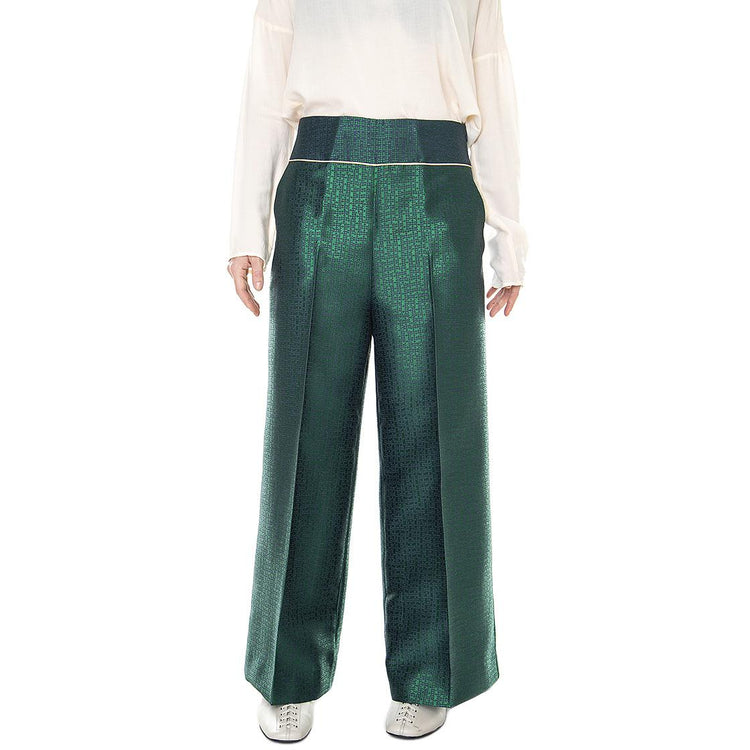 Classic 021SD25028 - Pantaloni Donna Verdi / Foresta / Pavone 021SD25028 -029068-01 . ALESSIA SANTI 