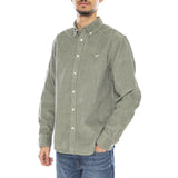 Grafton Cord Woven -- Camisa de Manga Larga para Hombre Terciopelo Laurel Wreath Hombre OBEY