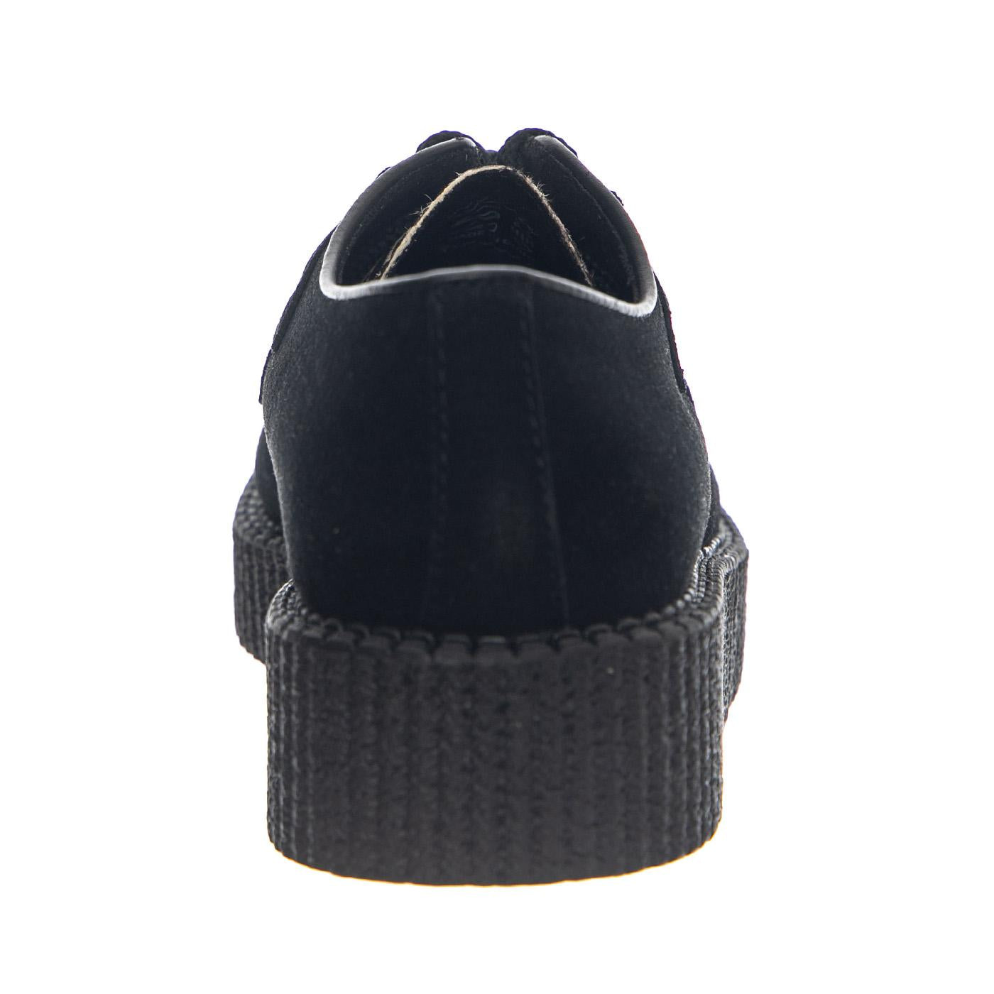 Wulfrun Shoes - Black / Leopard - Scarpe Stringate Profilo Basso Donna Multicolore UDSUM-C010-BKS-LEO . UNDERGROUND 