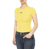 CAMERON TEE SPACE YELLOW - T-Shirt Cuello Redondo Mujer Amarilla Mujer VANS