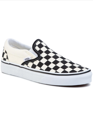 UA CLASSIC SLIP-ON CHBD BLKWH - Scarpe Profilo Basso Slip-On Uomo Checkerboard Nere / Bianche VN000EYEBWW1 . VANS 