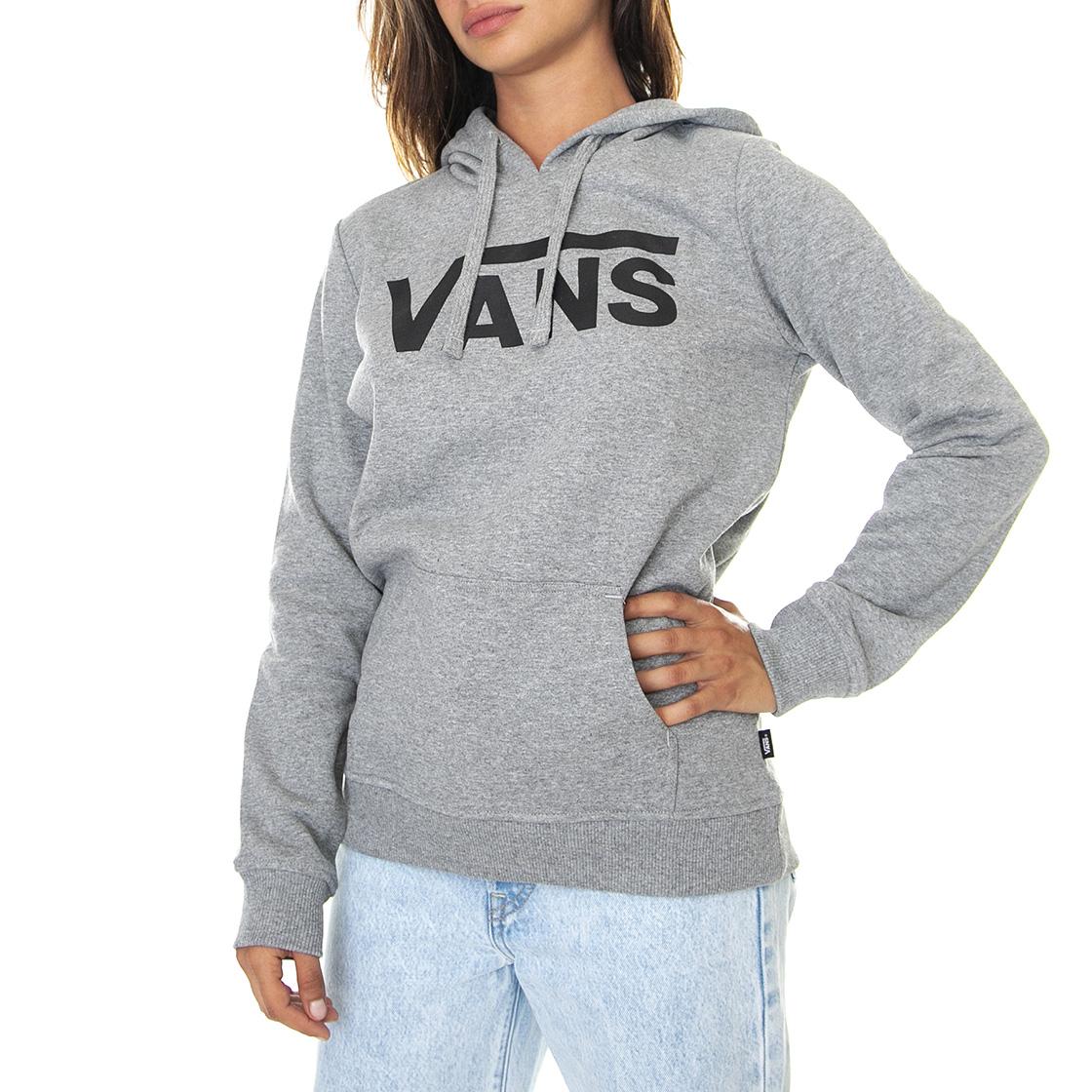 Wm Classic V II - Felpa con Cappuccio Donna Grigia / Heather VN0A53OVYR21  VANS 