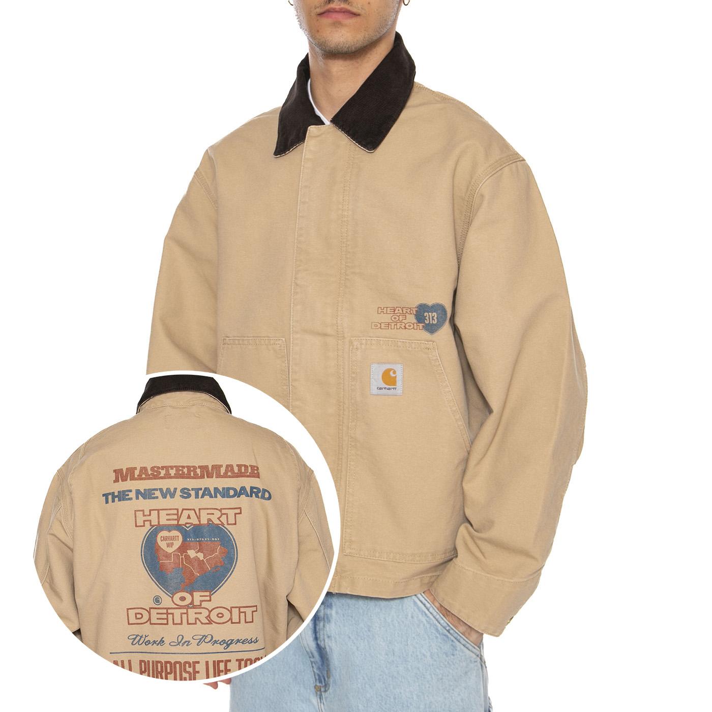 OG Arcan Graphic Jacket Dusty H Brown / Tobacco - Giacca Uomo Marrone I035553.2N260 . CARHARTT WIP 