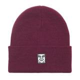 Icon Patch Cuff Beanie Beetroot - Gorro en Punto Morado ACCESORIOS OBEY