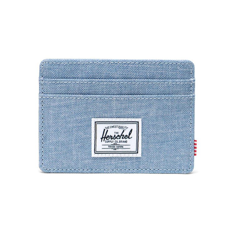 Charlie Cardholder Ashley Blue Crosshatch - Portacarte Blu 30065 06571 HERSCHEL 