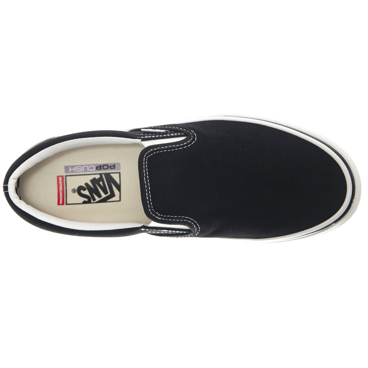 Skate Slip-On Black / White - Scarpe Profilo Basso Uomo Nere VN0A5FCAY28  VANS 