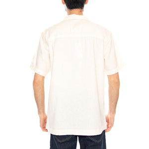SS Utility Camp Shirt Natural White - Camicia Maniche Corte Uomo Bianca 112378678 WHT LEE 