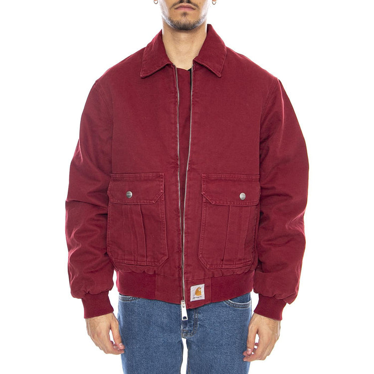 Stanton Jacket Scarlet - Giacca Uomo Rossa I035617.H806  CARHARTT WIP 