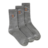 Valley Grove Sock Grey Melange - Set de 3 Pares de Calcetines Grises DICKIES