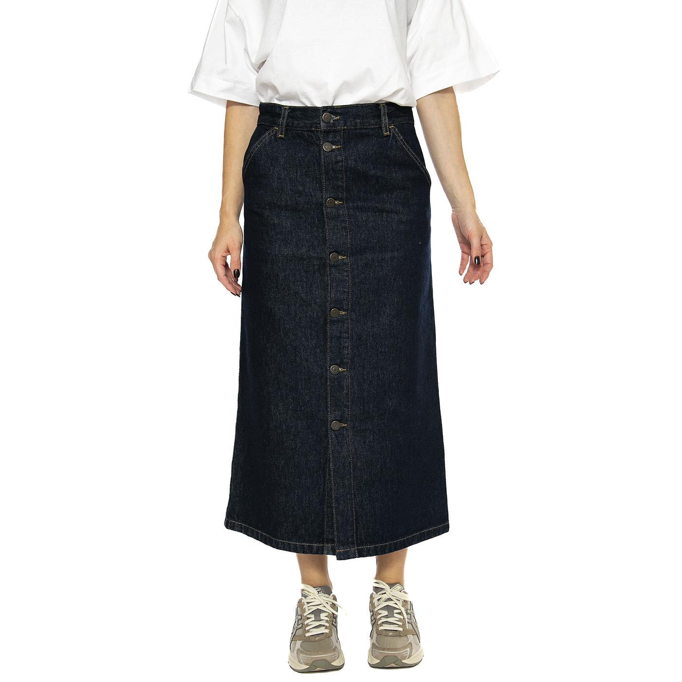 W' Marvin Skirt Blue - Gonna Blu I034647.0102  CARHARTT WIP 