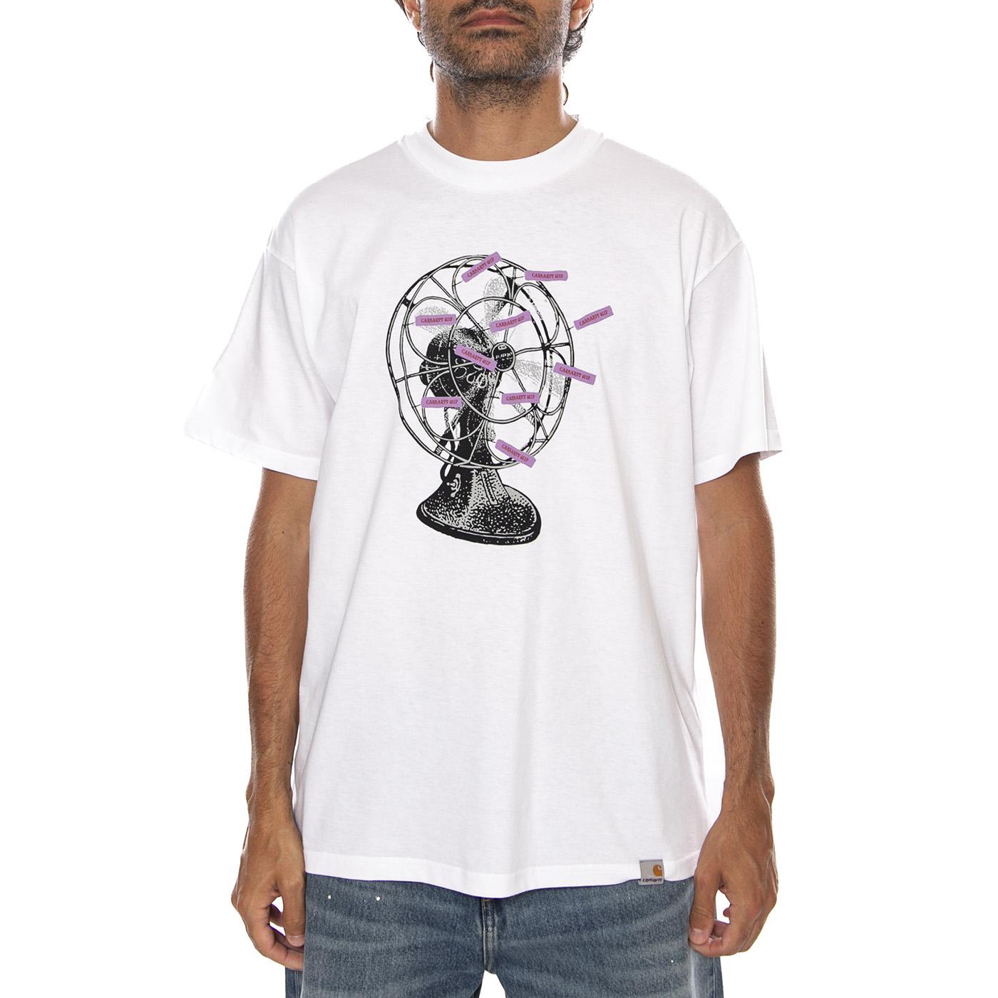 WHITE - Maglietta Girocollo Uomo Bianca I036900 02XX CARHARTT WIP 