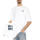 M LQD BOX NSE OS SS TEE - T-Shirt Cuello Redondo Hombre Blanca THE NORTH FACE