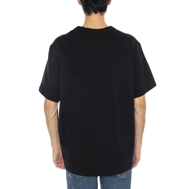 SS Solid Tee Black - Maglietta Girocollo Uomo Nera 112365120 BLK WRANGLER 