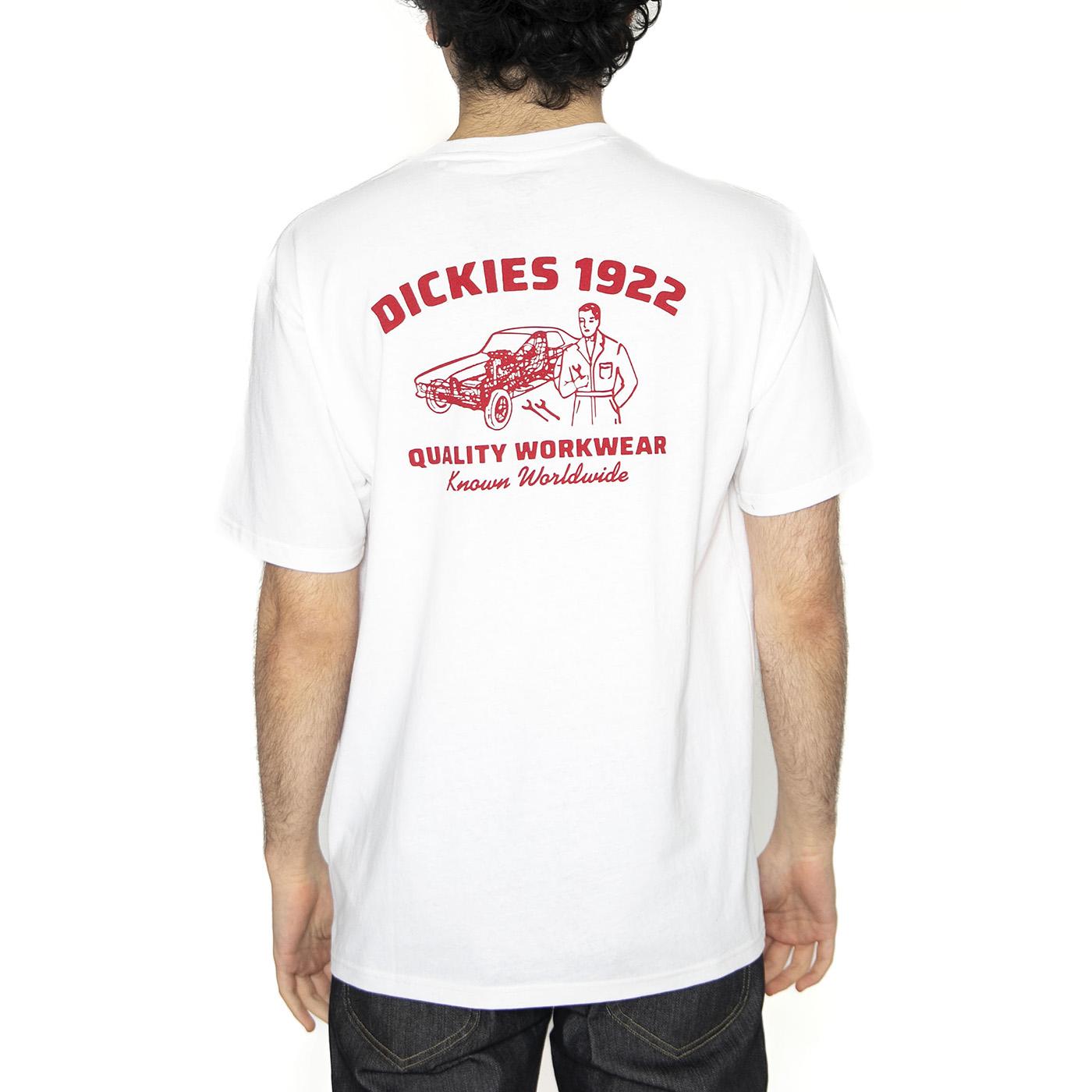 Mechanic SS Tee White - Maglietta Girocollo Uomo Bianca DK0A4Z960WH1  DICKIES 