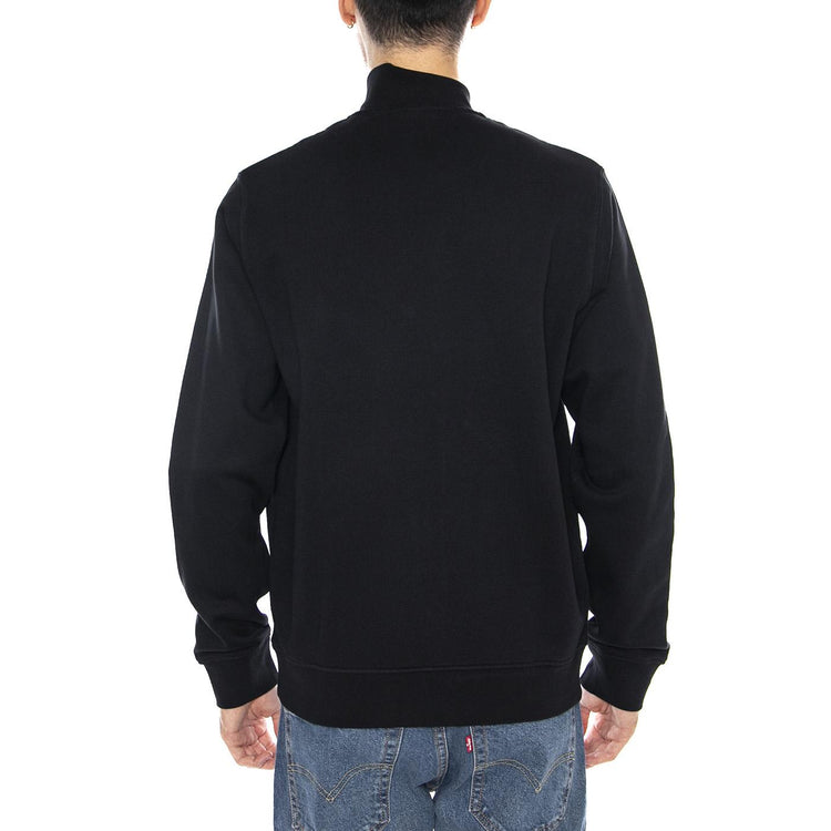 Brushback Full Zip Jet Black - Felpa con Zip Uomo Nera ML2148V-Z865 . LYLE & SCOTT 