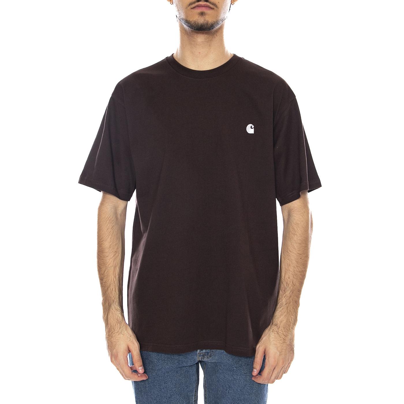 S/S Madison T-Shirt Palisander / Wax - Maglietta Girocollo Uomom Marrone I033000.39GXX . CARHARTT WIP 
