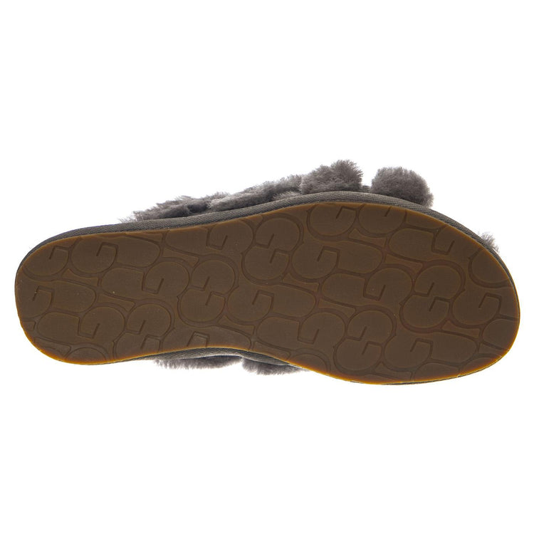UGG W Scuffita Charcoal - Pantofole Donna in Pelle Scamosciata Grigia 1123572W CHR UGG 
