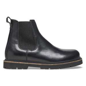 Highwood Slip On Men black, Natural Leather Boots - Stivaletti Uomo Neri 1025764  BIRKENSTOCK 