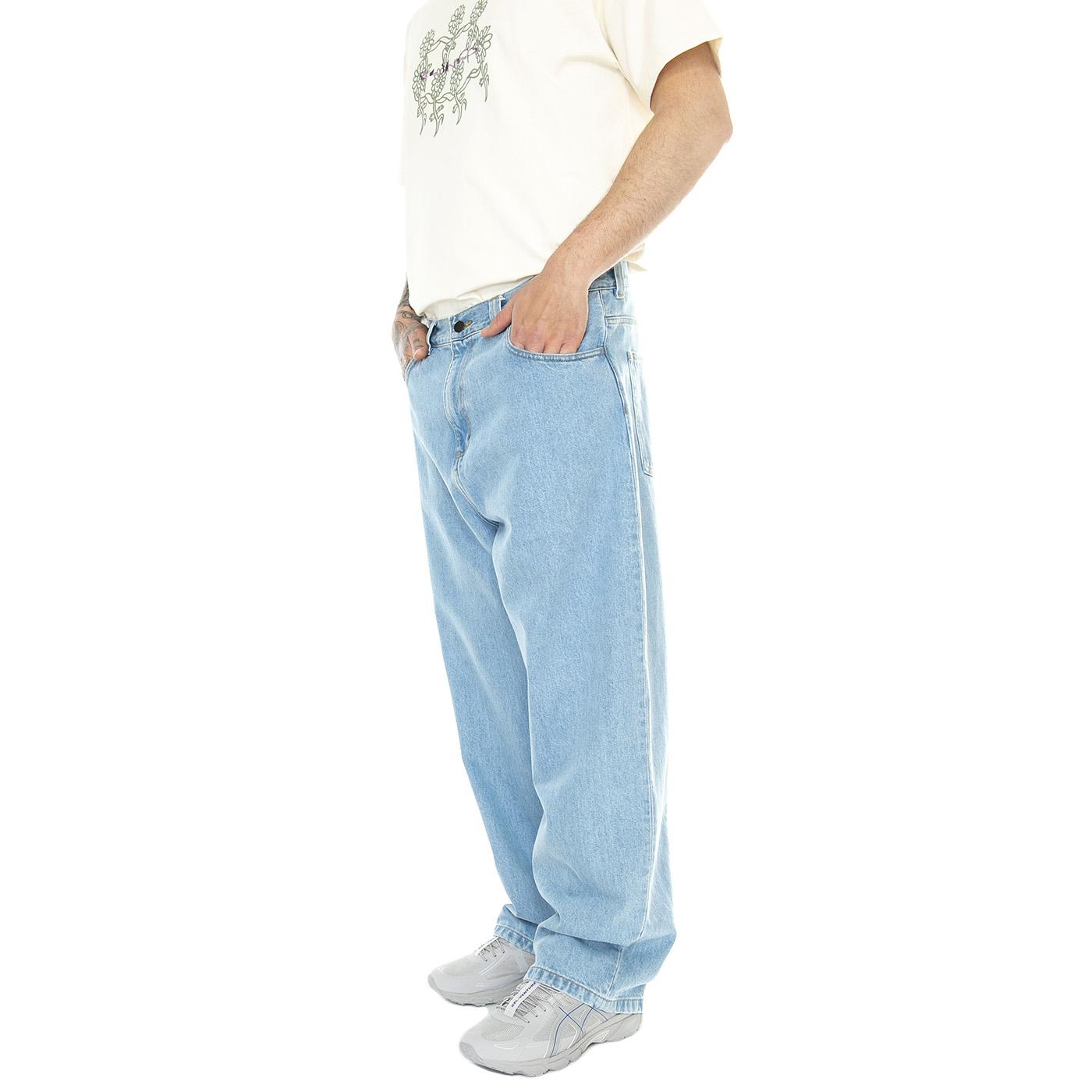 Brandon Pant Blue /heavy stone bleached - Pantaloni Denim Jeans Uomo Blu I031246.01A3  CARHARTT WIP 