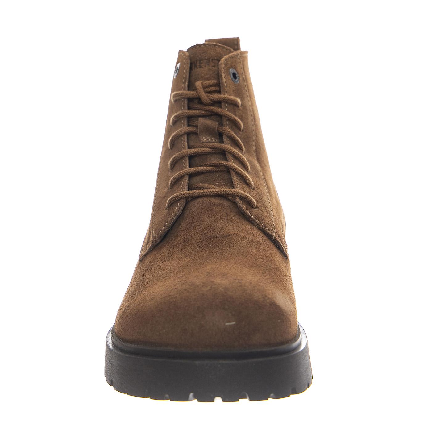 Highwood Lace Mid N Dark Tea, Suede Leather - Stivaletti Uomo Marroni 1030965 . BIRKENSTOCK 