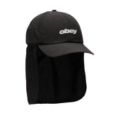 Obey Sahara 6 Panel Trail Cap Black - Gorra con Visera Negra ACCESORIOS OBEY