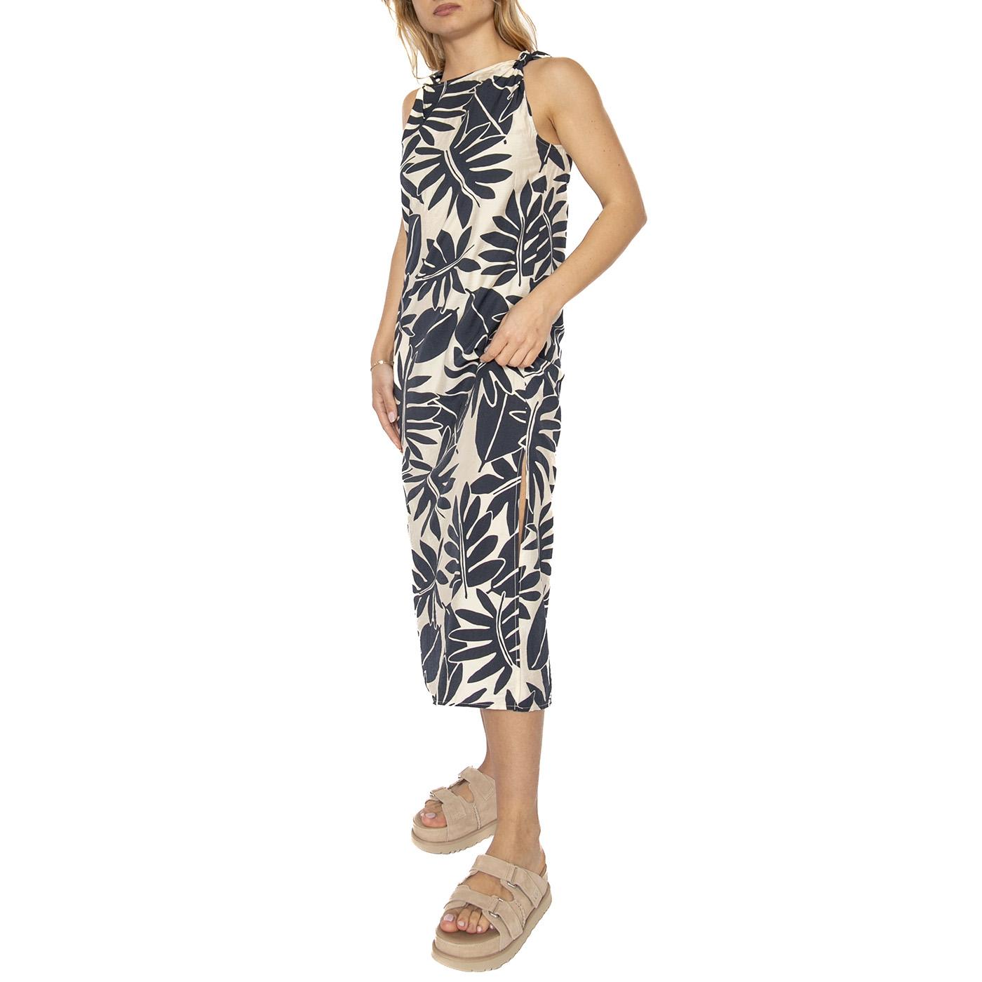 Vestido largo floral Filodendro - Abito Donna Multicolore 51W/11208  WILD PONY 