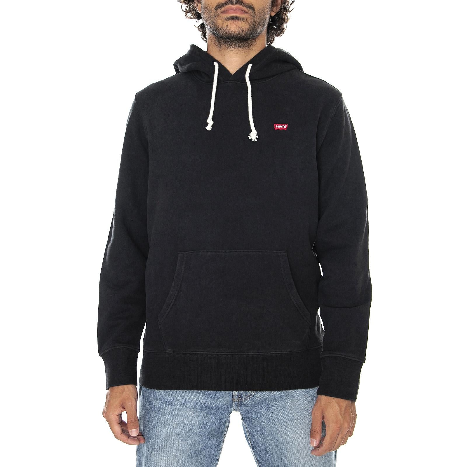 New Original Hoody - Mineral Black - Felpa con Cappuccio Uomo Nera 34581-0001 . LEVIS 