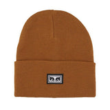 Icon Eyes Beanie Rubber - Gorro de Punto Marrón OBEY ACCESORIOS