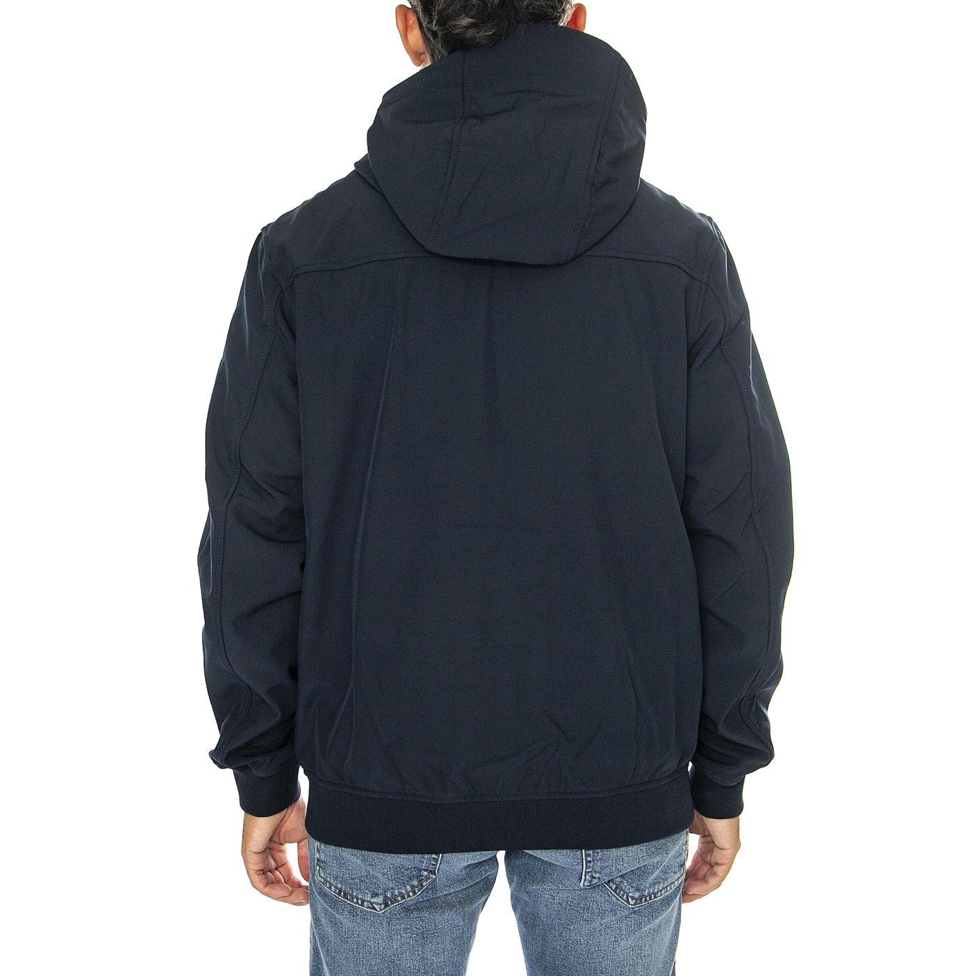 Fleece Back Softshell Jacket Dark Navy - Giacca con Cappuccio Uomo Blu JK2110V-Z271  LYLE & SCOTT 