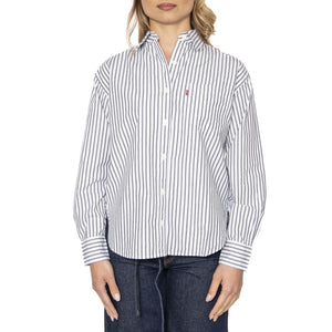 Harlie New BF Shirt Marinas Stripe Navy - Camicia Donna Blu 001HM-0005 . LEVIS 