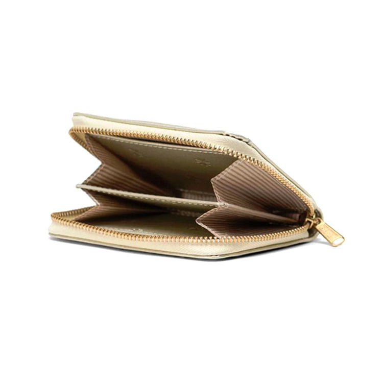 Herschel Tyler Wallet Vegan Leather Champagne Metallic - Portafoglio Zip in Pelle Vegana Beige 11164 06516 HERSCHEL 