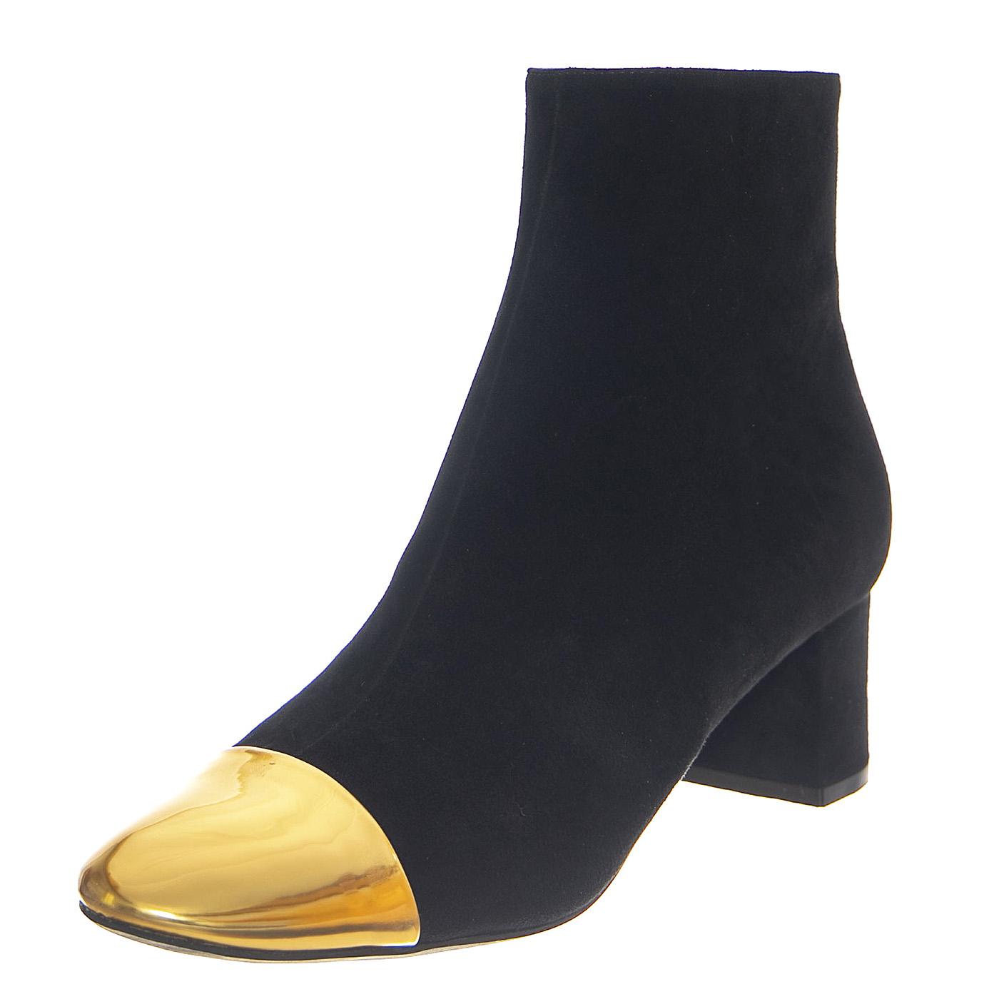 Towards Black Suede Gold - Stivaletti Donna Neri / Oro JCTOWARDS-BLK-SUE  JEFFREY CAMPBELL 