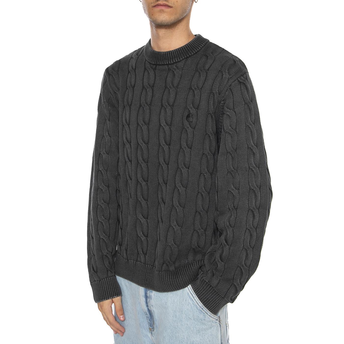 Carter Sweater Black - Maglione Girocollo Uomo Nero I035179.89GD . CARHARTT WIP 