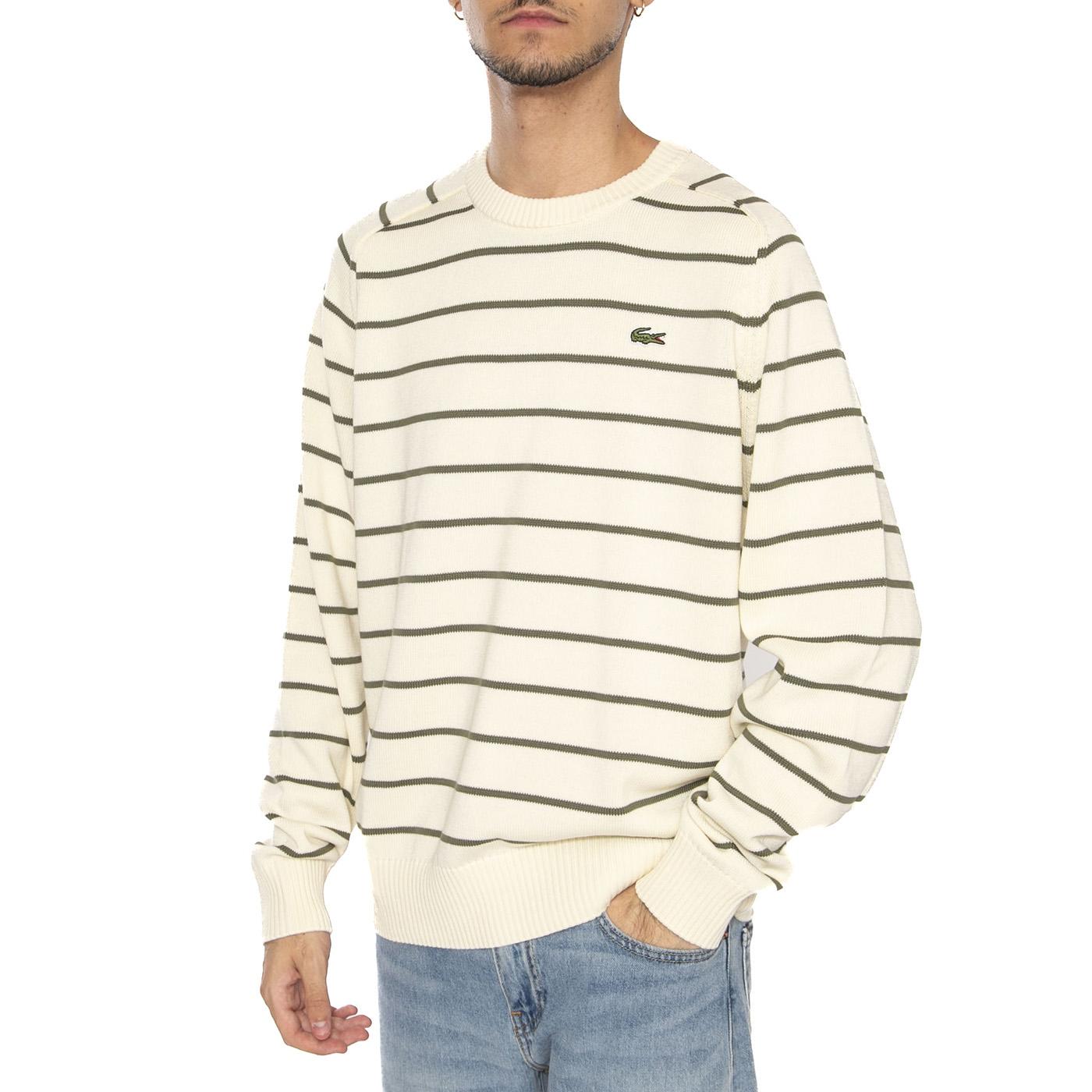 Pullover AI1 Beige - Maglione Girocollo Uomo Multicolore AH7607-AI1 . LACOSTE 