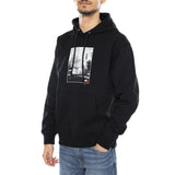 Obey Osaka Photo Fleece Black -- Sudadera con Capucha Hombre Negro Hombre OBEY