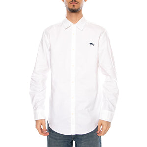 LS Shirt White Oxford - Camicia Uomo Bianca 112350485 WHT WRANGLER 