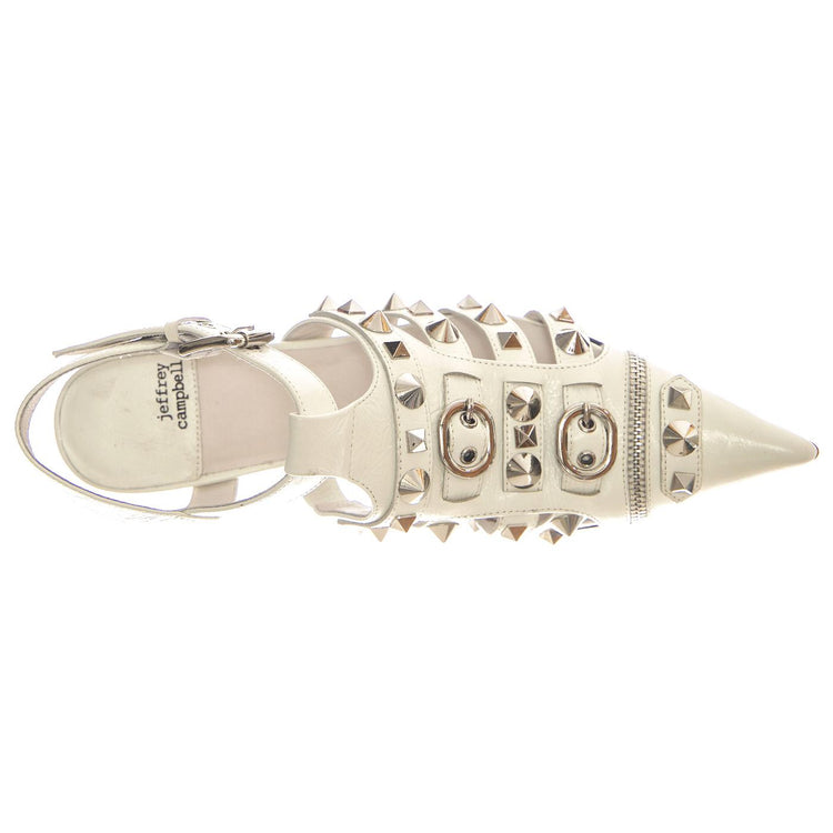 Rocked Ivory Crinkle Silver - Sandali Donna Bianchi JC-ROCKEDYVO  JEFFREY CAMPBELL 