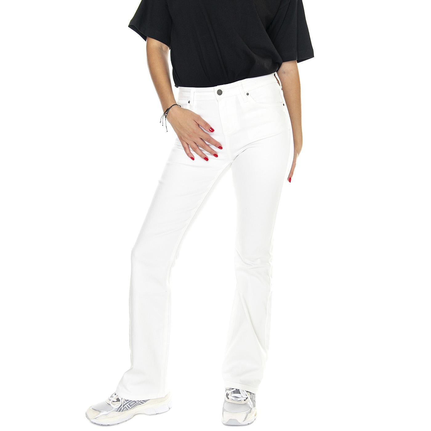 Go Kit Bootcut Pant Go Aged White Wash - Pantaloni Denim Jeans Donna Bianchi W3GG11D0Z50-F03W  GUESS ORIGINALS 