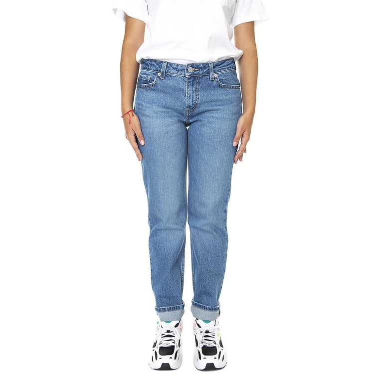 Low Pitch Straight Napa Moon - Pantaloni Denim Jeans Donna Blu A1559-0002  LEVIS 