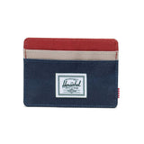 Charlie Cardholder Black Iris Red Ochre Twill - Portacarte Multicolore HERSCHEL