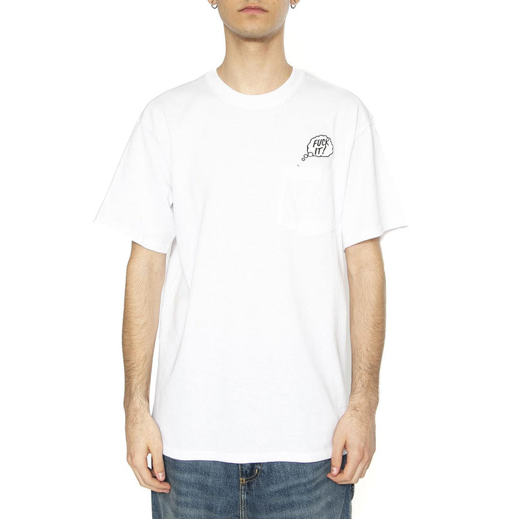 In The Pocket - Maglietta Girocollo Uomo Bianca TS01723-WHITE  HUF 
