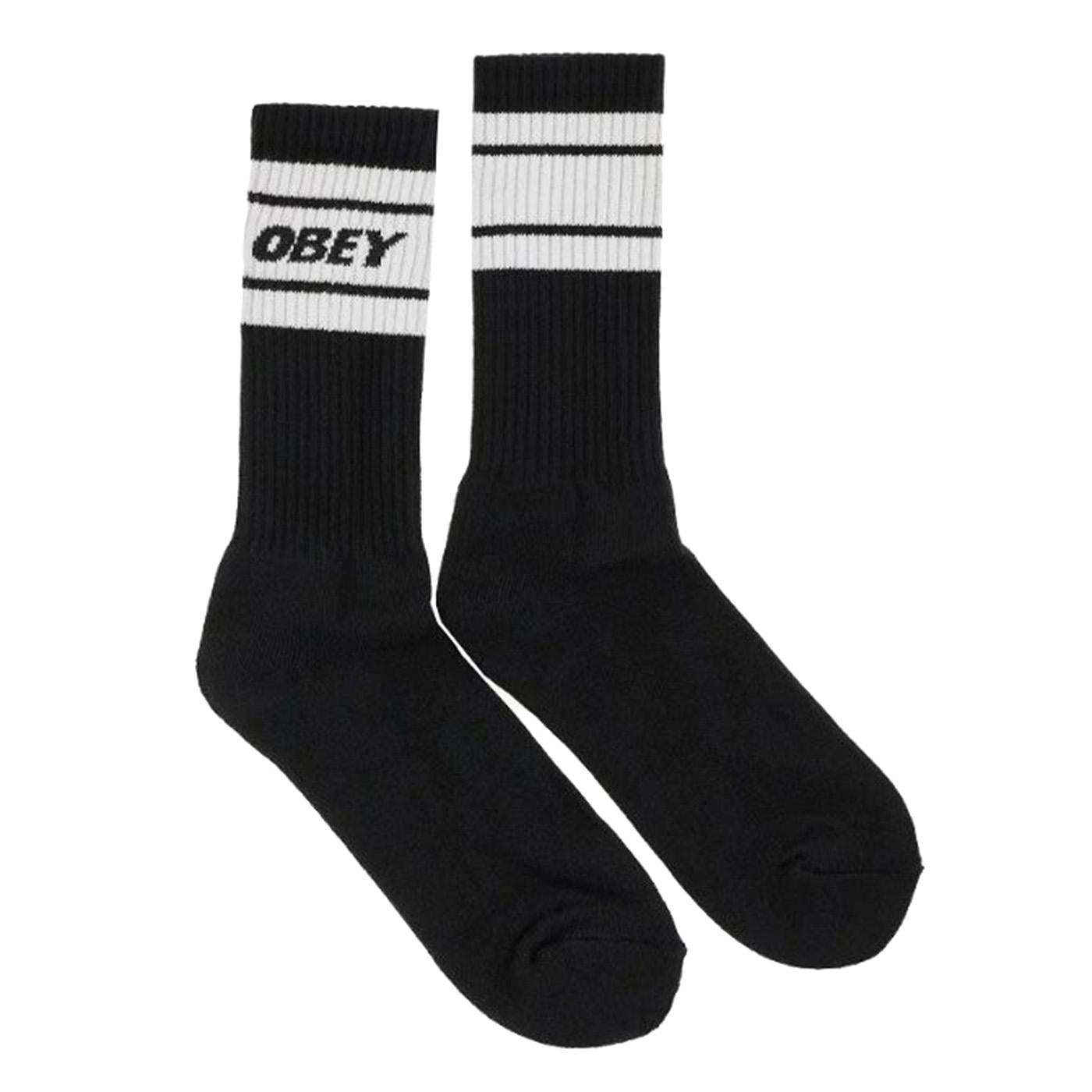 Cooper II Socks Black /  White - Calzini Neri 100260093-BKWT . OBEY 
