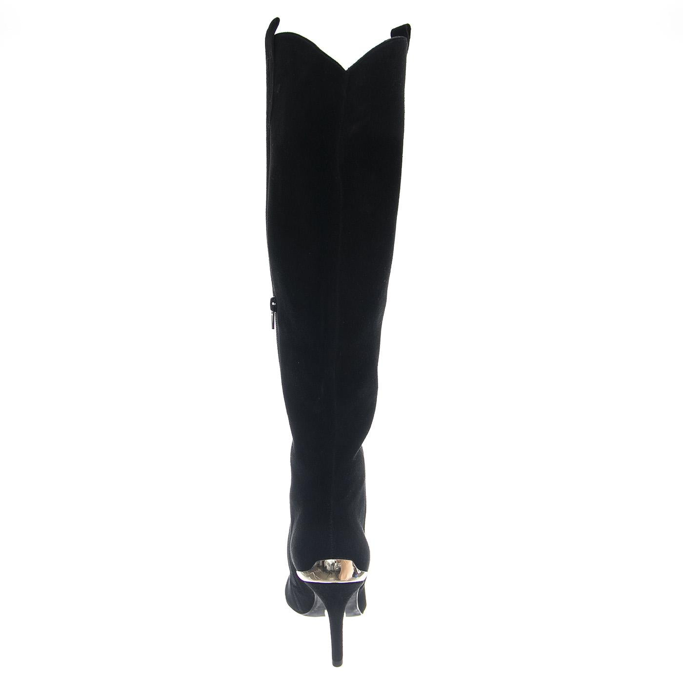BY-GOLLY BLACK SUEDE SILVER - Stivali Alti Donna Neri JCS28226-N02-BLK . JEFFREY CAMPBELL 