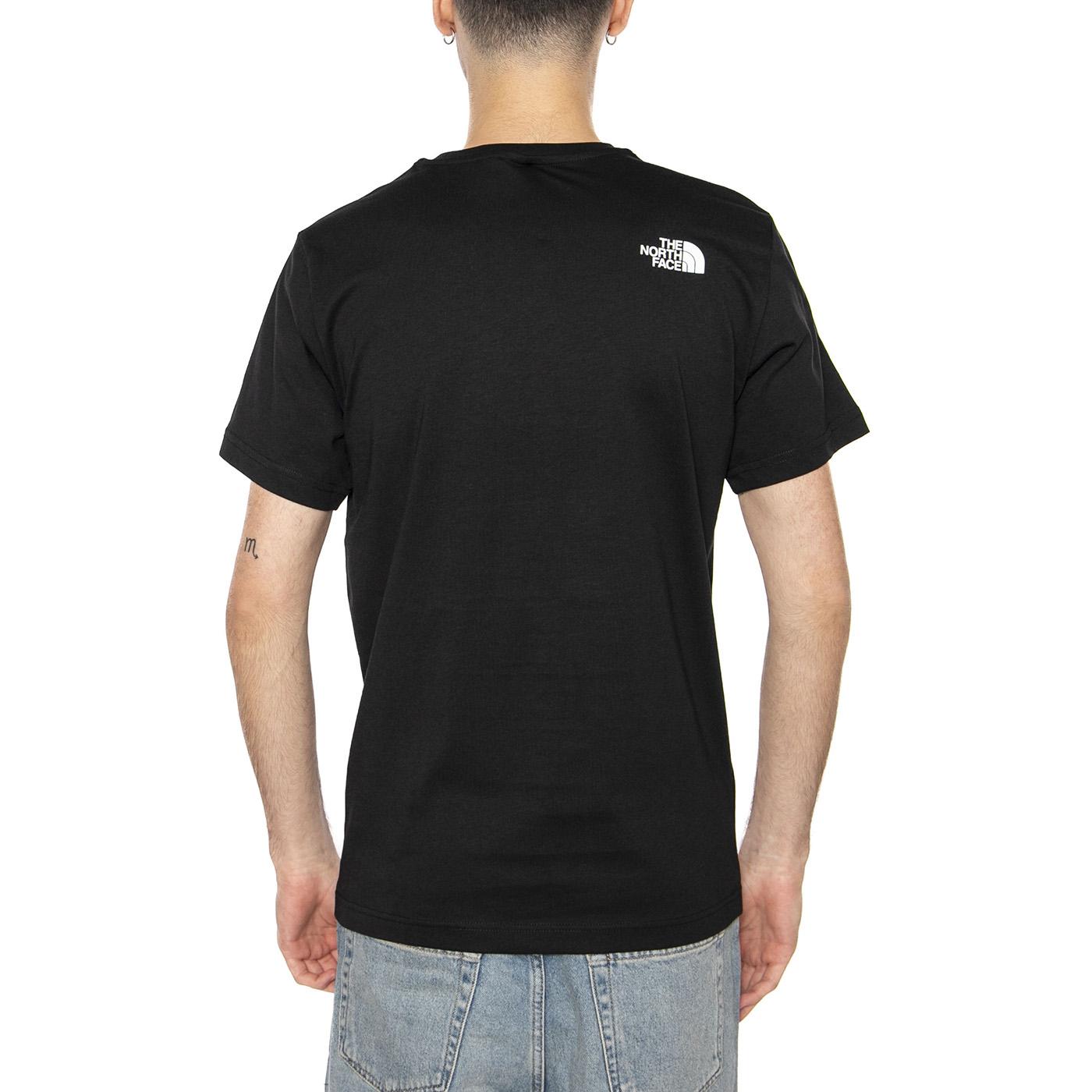 M S/S Never Stop Exploring Tee TNF Black - Maglietta Girocollo Uomo Nera NF0A87NSJK31  THE NORTH FACE 