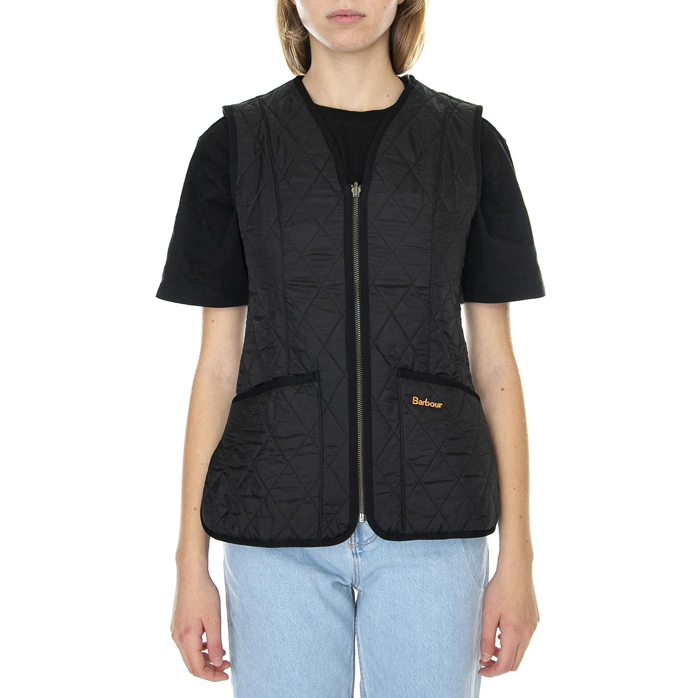 Fleece Betty Liner Black - Giacca Smanicata Donna Nera 222MLLI0003-BK11 . BARBOUR 