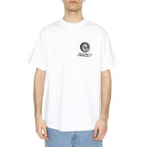 Rim & Wheel Inc S/S Tee - Maglietta Girocollo Uomo Bianca TS02304-WHITE  HUF 