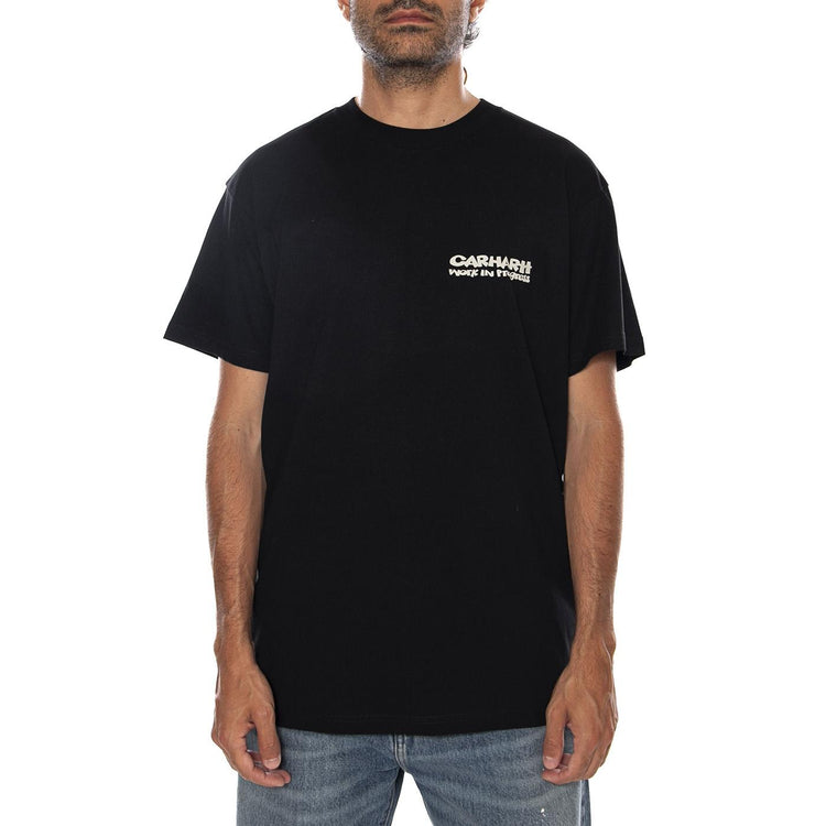 S/S CUBIST T-SHIRT BLACK - Maglietta Girocollo Uomo Nera I036896 89XX CARHARTT WIP 